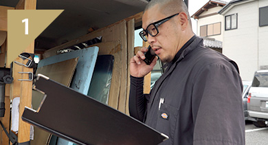 お客様とお打ち合わせ